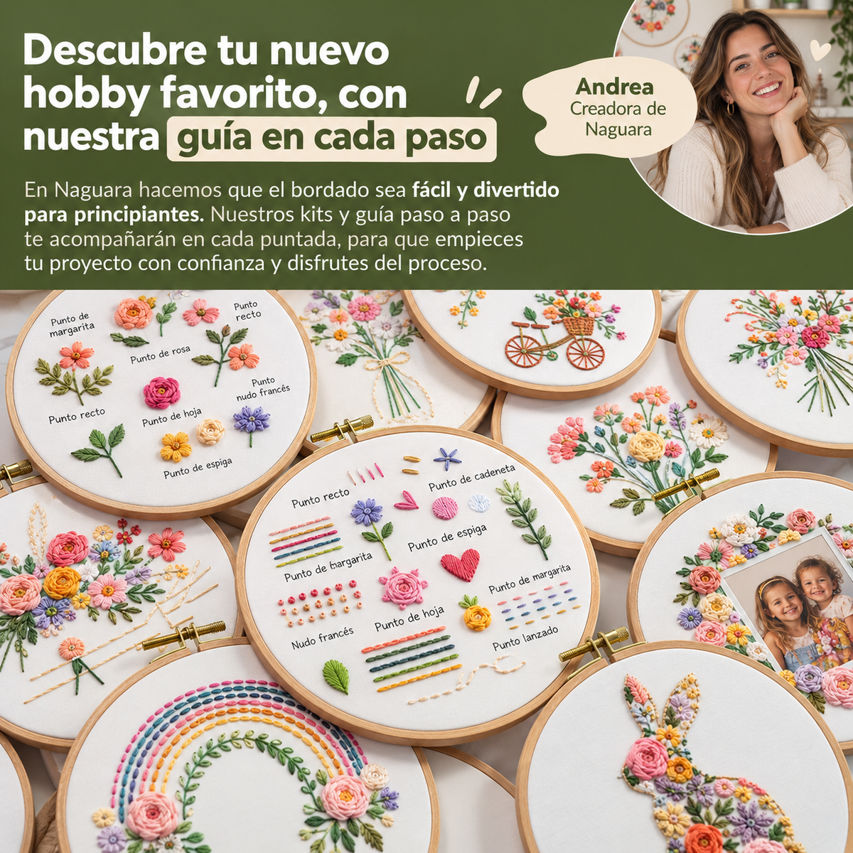 Kit de bordado para principiantes