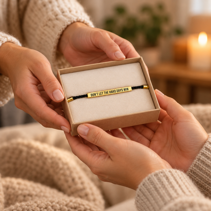 Pulsera “No dejes que los días duros ganen”