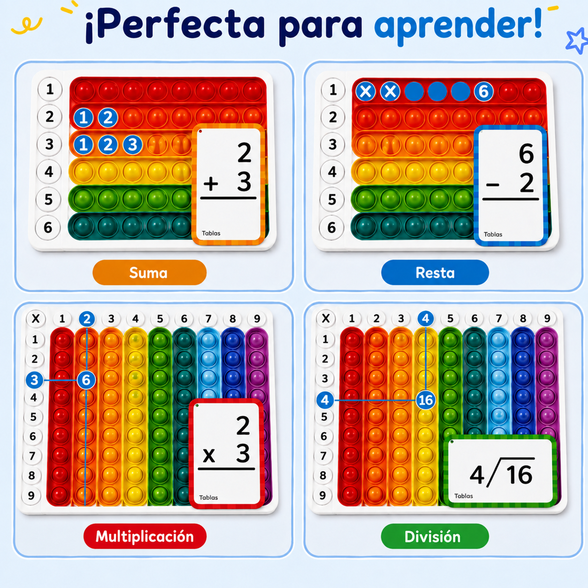 JUEGO DE MATEMÁTICAS - EVITA PANTALLAS
