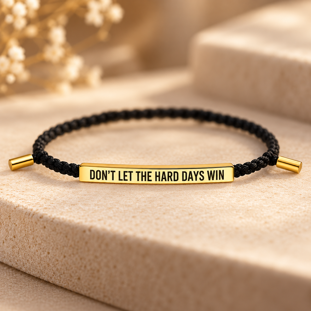 Pulsera “No dejes que los días duros ganen”