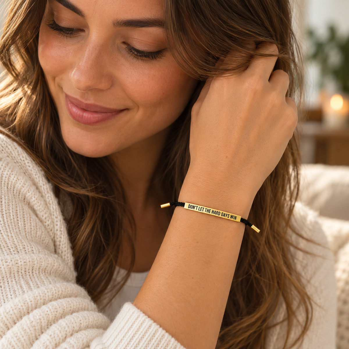 Pulsera “No dejes que los días duros ganen”