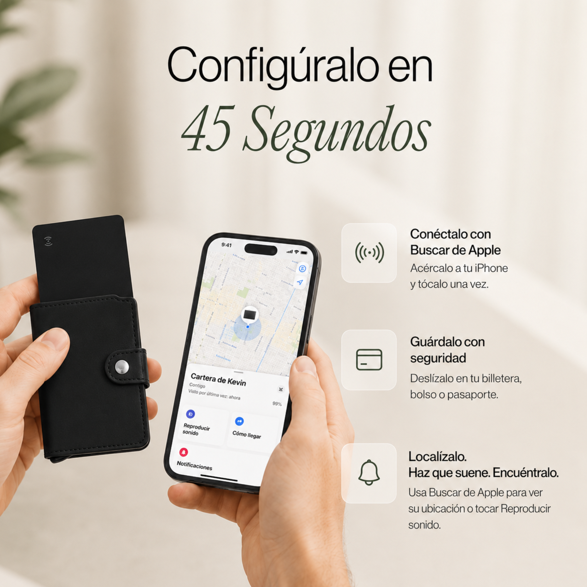 Tarjeta Antipérdida con Localizador
