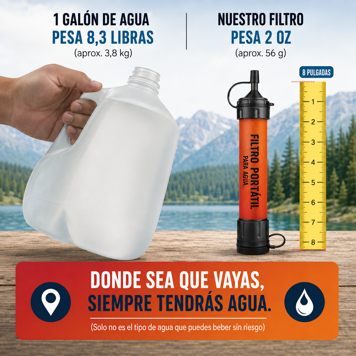 Filtro de Agua de Supervivencia