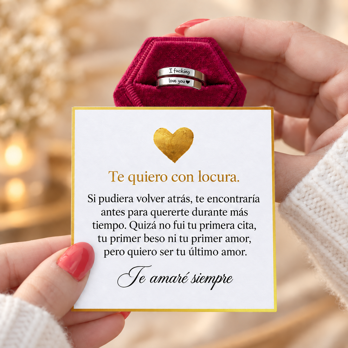 Anillo de I F♡cking Love You