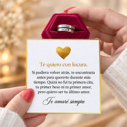 Anillo de I F♡cking Love You