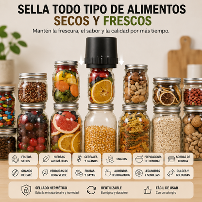 SELLADOR AL VACÍO PARA TARROS