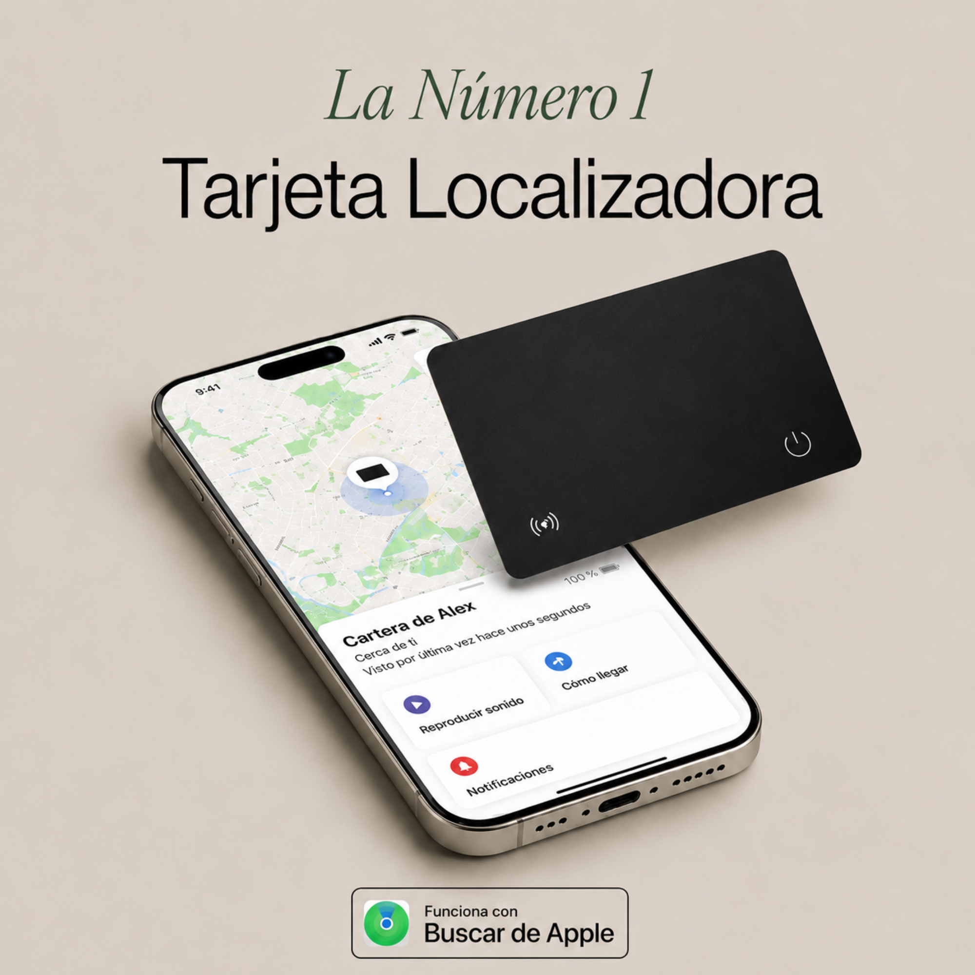 Tarjeta Antipérdida con Localizador